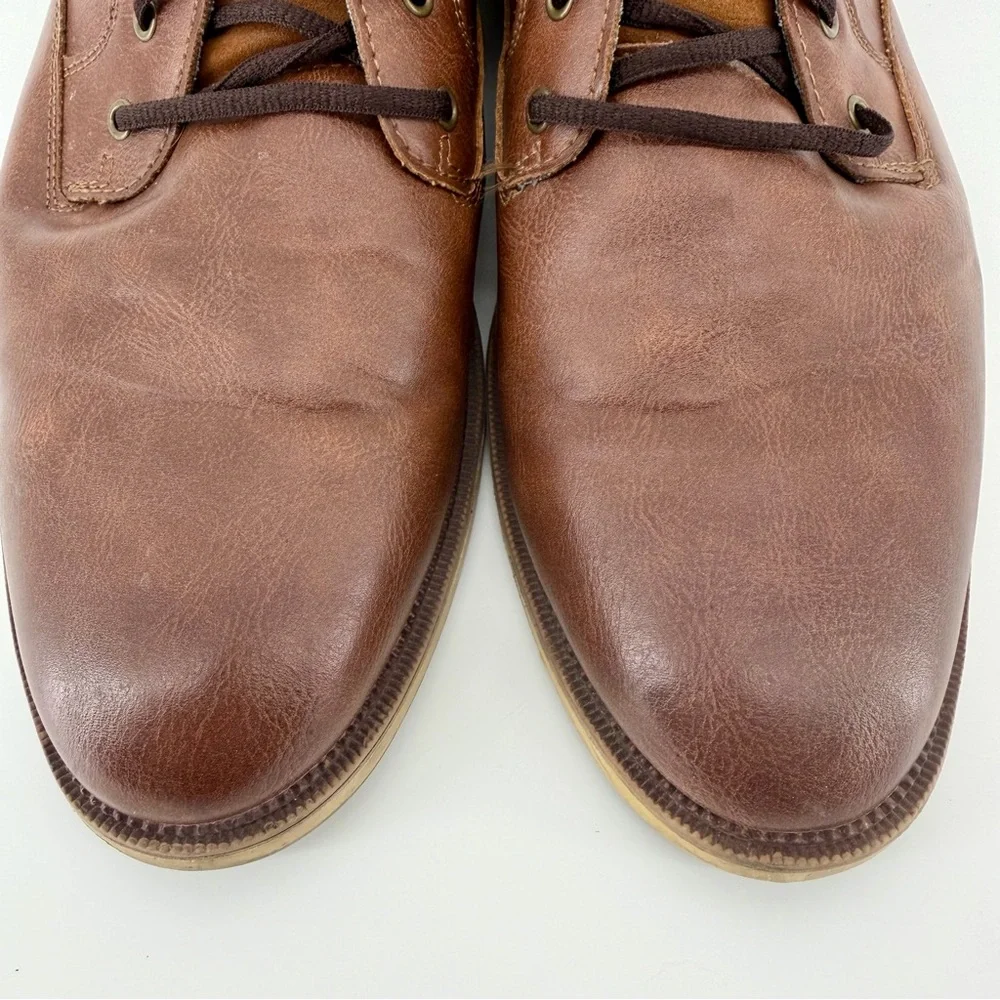 London Underground Beckham Men's Size 13 Brown Leather Chukka Boots Ankle Shoes